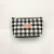 Simple Cosmetic Bag Pu Black and White Lattice Pattern Houndstooth Storage Toiletry Bag Large Capacity Hexagonal
