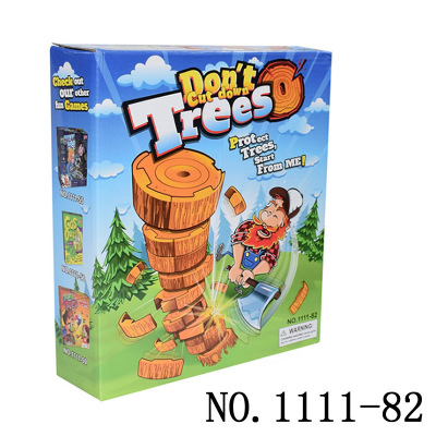 Competitive Tree Cutting Desktop Grapefruit Lumberjack Parent-Child Interactive Mathematical Calculation Double Game Tree Cutting Toys