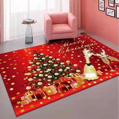 [Clothes] Amazon Christmas Carpet Living Room Red Carpet Festive Holiday Mat Gift Mat Merrychri