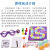 Google Eyes Painting Glasses Parent-Child Interactive Board Game Children's Educational Desktop Funny Toys