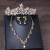 Xy030 Bride Headdress Crown Three-Piece Korean Wedding Necklace Earrings Jewelry Set New Wedding Accessories