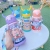Internet Celebrity Antlers Water Cup Student Girl Cute Plastic Cup Good-looking Creative Primary School Children Portable Straw Cup