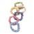 2022 New Cross-Border Hot Sale Simple Pure Colored Fresh Pastoral Style Fabric Hair Rope Hair Ring Female Headdress Small Intestine Ring