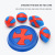 Yili Amazon Cross-Border New Arrival Red and Blue TPR Ringing Dog Bite Ball Irregular Sound Rugby Throwing Frisbee