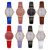 Foreign Trade Fashion Women's All-Match Leather Watch Student Casual Digital Bracelet Watch Quartz Watch Spot Wholesale