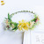 Artificial Flower Garland Tourist Scenic Spot Bridal Headband Photo Green Leaf Cloth Headband Ornament Wholesale