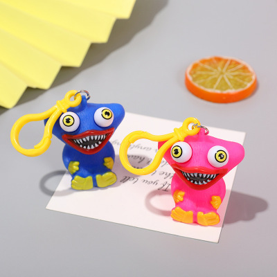Cross-Border New Arrival Poppy Bobbi's Game Time Decompression Eye-Breaking Keychain Decompression Funny Vent Squeezing Toy