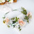 Korean Style Garland Headdress Pink Simple Wedding Dress Accessories Bridal Hair Accessories Handmade Fabric Flower Travel Headband