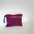 Plaid Cosmetic Bag Cotton Cloth Japanese and Korean Simple Plaid Storage Contrast Color Storage Pencil Case