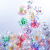 12-Inch Transparent Paper Scrap Sequin Balloon Color Aluminum Foil Sequin Balloon Holiday Party Wedding Room Decoration