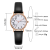 New Foreign Trade Fashion Women's All-Match Leather Watch Student Casual Digital Bracelet Watch Quartz Watch in Stock