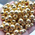Factory Direct Supply 3mm ~ 14mm Straight Hole Electroplating Water Mill Highlight Gold and Silver Gun Color round Beads Diy Accessories Wholesale