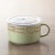 Japanese and Korean Large Ceramic Instant Noodle Cup Creative Hand-Painted Freshness Bowl Bowl with Lid Student Household Ceramic Tableware
