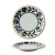 Bird Feather Series round Ceramic Dim Sum Plate Japanese Retro Hand-Painted Pattern Underglaze Color Craft Wide-Brimmed Bowl Tableware