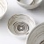 Hand-Painted Tableware Japanese-Style Ceramic Dinner Plate Household Creative Star Rail Ring Embossed Craft Rice Bowl Fish Dish Chopsticks Holder