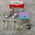 Children's Anti-Fall Board Game Set Stainless Steel Kitchen Utensils for Cooking and Cooking Play House Toy Tableware