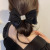 Exquisite Bow Headdress Temperament Hairtie Rubber Band 2022new Hair Band for Bun Haircut Ins Style Leather Case for Women