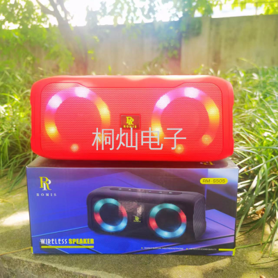New Creative RGB Pulse Bluetooth Speaker TWS Ambience Light Creative Gift Outdoor Portable Wireless Bluetooth Speaker