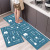 Household Crystal Velvet Combination Carpet Kitchen Combination Set Floor Mat Oil-Proof Mat Water Absorbing Blanket Combination Wholesale