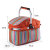 Takeaway Fast Food Bag Printable Logo Picnic Folding Shopping Basket Large Capacity Ice Pack Lunch Bag Aluminum Foil Insulator Basket
