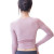New Autumn and Winter Long-Sleeved Blouse Sportswear Mesh Slim Fit Patchwork Workout Clothes Breathable Top European and American Yoga Clothes for Women