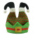 Christmas Hat Christmas Holiday Decoration Supplies Coarse Wool Cotton Trousers-Shaped Elf Hat Christmas Cute Funny Party Use