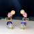 Fashion Women's Jewelry Stud Earrings Color New Retro Love Moon Earrings XINGX Pearl Eardrop Earring Spot