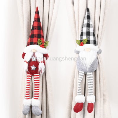 Christmas Decoration Supplies Forest Old Man Curtain Buckle Faceless Doll European Curtain Tying Creative Door Hanging