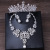 Xy027 Bridal Crown Necklace and Earrings Suite Adult Ceremony Headdress Crown Wedding Dress Accessories Headwear