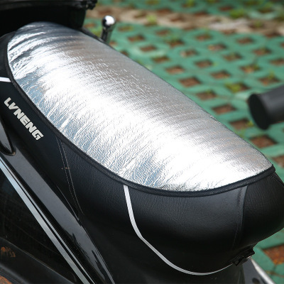 Reflective Mat Heat Proof Mat Sunscreen Sheet Motorcycle Electric Vehicle Sunscreen Cushion Reflective Aluminum Foil Thermal Insulation and Sun Shading Seat Cushion