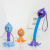 Cross-Border Hot Octopus Stretch Tube Keychain Silicone Squid Sucker Decompression Toy Luminous Tube Octopus