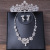 Xy025 Bridal Crown Necklace and Earrings Suite Adult Ceremony Headdress Crown Wedding Dress Popular Ornament