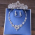 Xy025 Bridal Crown Necklace and Earrings Suite Adult Ceremony Headdress Crown Wedding Dress Popular Ornament