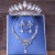 Xy024 Crown Necklace Earrings Set Adult Ceremony Headdress Crown Wedding Dress Hot Sale Ornament Wholesale