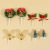 Hong Kong Love Mini Cake Plug-in Christmas Baking Inserts Christmas Tree Leaf Garland Decorative Flag Holiday Decorations