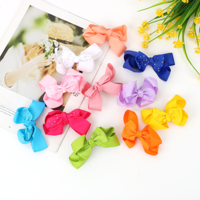 Manufacturers Supply Japanese and Korean Bow Ribbon Barrettes Hair Clip Back Headwear Barrettes Color Elegant Hair Accessories