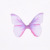 [Free Shipping] Simulation Tulle Printed Butterfly Wings DIY Manicure Butterfly Accessories Antique Hair Accessories Headdress Accessories