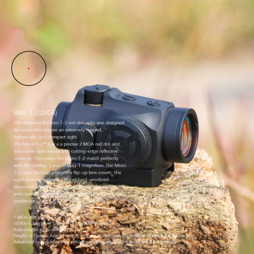 T2a Performance Version Red Dot Telescopic Sight Iris Waterproof Anti-Fog Aviation Metal Combat Level Tactical Red Dot