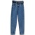 Daddy Denim Straight-Leg Pants Female Student Autumn New Slimming High Waist Loose Cropped Ankle-Tied Harem Pants