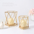 Nordic Internet Celebrity Small Gift Light Luxury Golden Iron Geometric Candle Ornaments Simple Romantic Table Decoration Candlestick Decorations