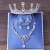 Xy023 Crown Necklace Earrings Set Adult Ceremony Headdress Crown Wedding Dress Hot Sale Ornament Wholesale