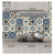 Kitchen Mediterranean Oil Proof Sticker Paper Cabinet Wall Paper Cupboard High Temperature Resistant Moisture-Proof Waterproof Aluminum Foil Oil Proof Sticker Self-Adhesive Stove