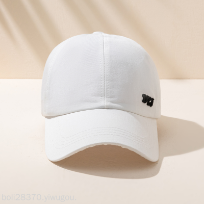 Korean Ins Ponytail Baseball Cap Women's Summer Sun-Proof Visor Peaked Cap Beige Sports Cap Tide