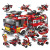 with Lego Assembling Building Blocks Aerospace Military Fire Police Children's Educational Toys Gifts Free Shipping
