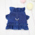 Pet Clothes Dog Chest Back No Traction Rope Vest Teddy Cat Clothes Pet Clothing 22 Denim Chest Back