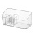 Simple Home Mirror Cabinet Storage Box Desktop Cosmetics Jewelry Sundries Plastic Transparent Partitioned Organizing Box
