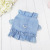 Pet Clothes Dog Chest Back No Traction Rope Vest Teddy Cat Clothes Pet Clothing 22 Denim Chest Back