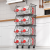 Kitchen Storage Rack Vegetable and Fruit Storage Household Punch Free Storage Rack Multi-Functional Floor Multi Layer