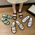 Women's Summer Interior Home Cute Cartoon Ins Fashionable Outdoor Wear Simple Double Strap Sandals Summer Home