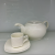 Danny Home Chinese Pure White Ceramic Teapot Tea Set High-End Tableware High Temperature Coffee Teapot Milk Pot 800ml